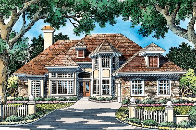 Home Plan - Traditional Exterior - Front Elevation Plan #930-90