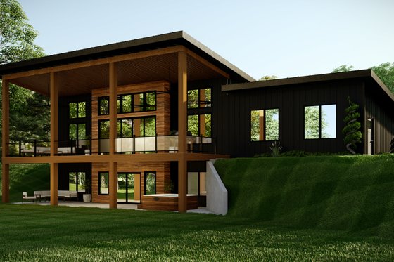 Modern Exterior - Front Elevation Plan #1064-280
