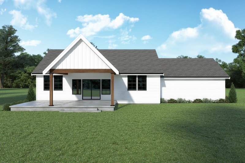 Home Plan - Exterior - Rear Elevation for Farmhouse House Plan #1070-170 - 2 bed, 2 bath