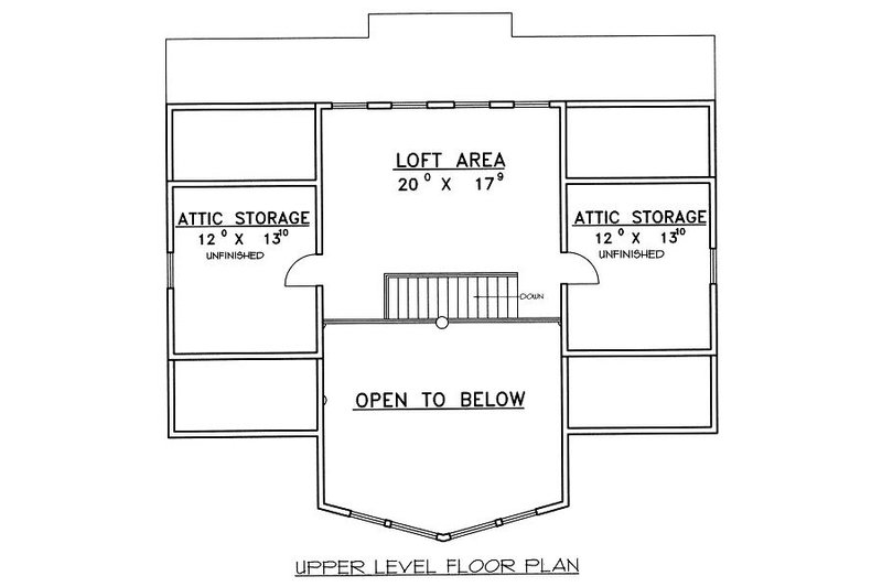 Home Plan - Floor Plan - Upper Floor for Bungalow House Plan #117-542 - 3 bed, 2.5 bath