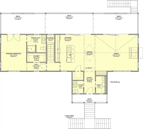 Dream House Plan - Floor Plan - Upper Floor for Craftsman House Plan #1116-57 - 3 bed, 2.5 bath
