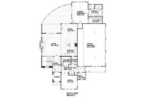 Traditional styled house plan with Contemporary floor plans
