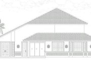 Mediterranean Style House Plan - 4 Beds 2.5 Baths 2861 Sq/Ft Plan #420-228 
