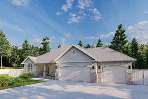 Exterior - Front Elevation 5 for Traditional House Plan #1060-151 - 2 bed, 2.5 bath