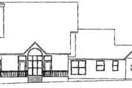 Exterior - Rear Elevation for Southern House Plan #52-116 - 4 bed, 4 bath