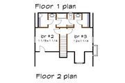 Cottage Style House Plan - 3 Beds 2.5 Baths 1289 Sq/Ft Plan #79-156 