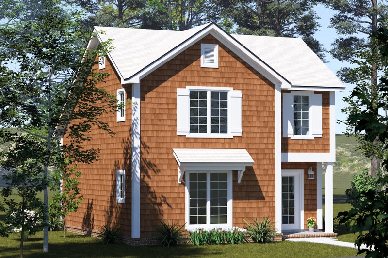 Architectural House Design - Exterior - Other Elevation 3 for Cottage House Plan #513-2418 - 2 bed, 2 bath