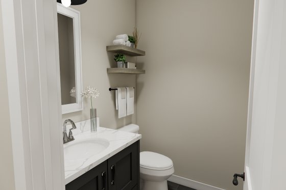 Interior - Bathroom 2 for Farmhouse House Plan #51-1386 - 3 bed, 2.5 bath