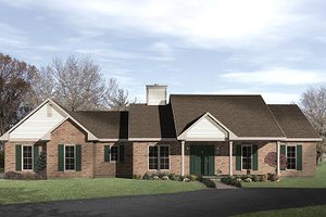 Ranch Exterior - Front Elevation Plan #22-517