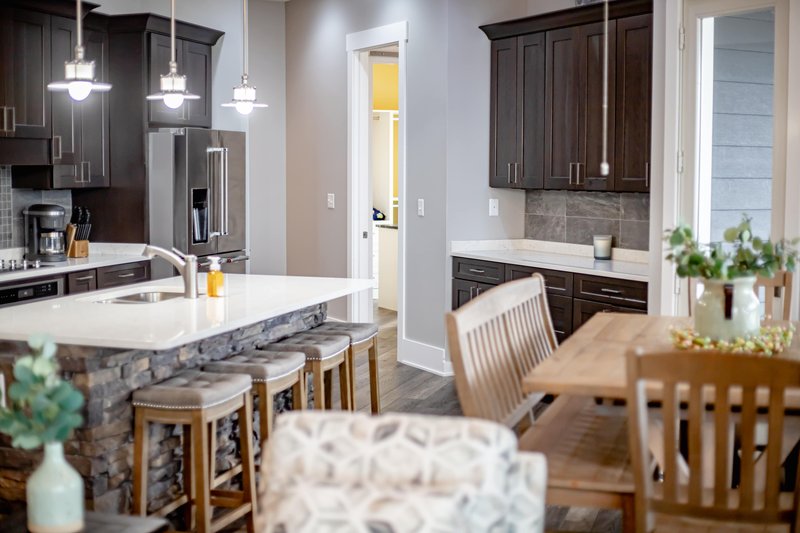 Architectural House Design - Interior - Kitchen for Country House Plan #54-459 - 3 bed, 2 bath