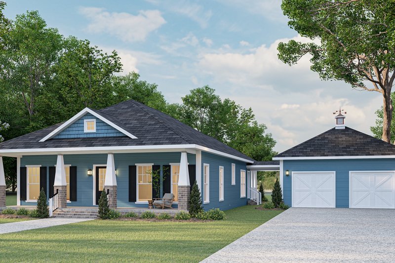 House Design - Craftsman Exterior - Front Elevation Plan #44-234