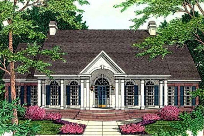Home Plan - European Exterior - Front Elevation Plan #406-188