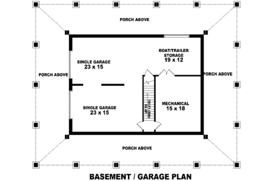 Floor Plan - Other Floor for Southern House Plan #81-735 - 3 bed, 2.5 bath