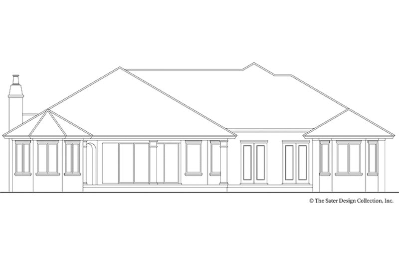 Home Plan - Exterior - Rear Elevation 1 for Colonial House Plan #930-351 - 4 bed, 3.5 bath