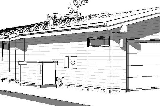 Exterior - Other Elevation 5 for Modern House Plan #895-127 - 3 bed, 2 bath