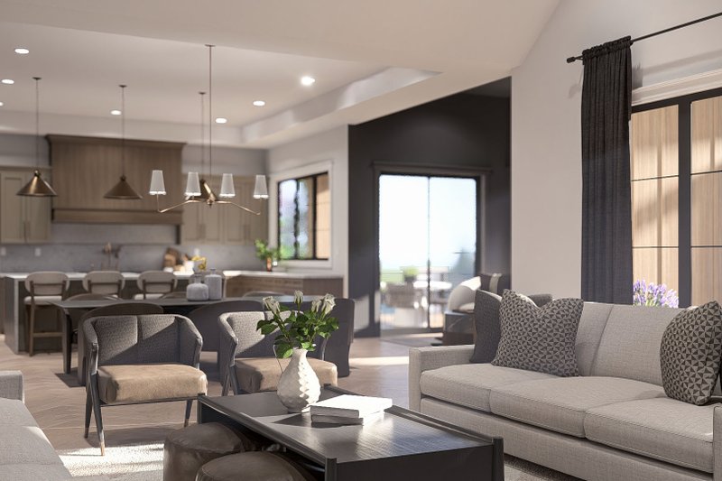 Home Plan - Interior - Family Room for Beach House Plan #455-820 - 2 bed, 2.5 bath
