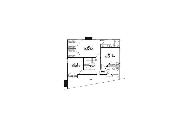 Home Plan - Floor Plan - Upper Floor House Plan #57-585 - 4 bed, 3.5 bath