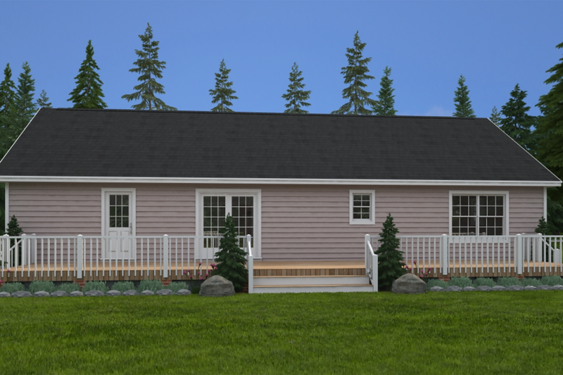 Home Plan - Exterior - Other Elevation 4 for Country House Plan #1082-8 - 3 bed, 2 bath