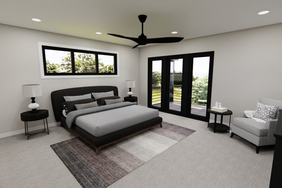 Interior - Master Bedroom for Modern House Plan #51-1281 - 5 bed, 3.5 bath