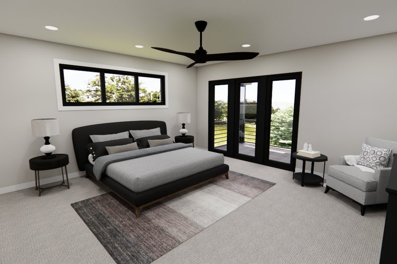 Home Plan - Interior - Master Bedroom for Modern House Plan #51-1281 - 5 bed, 3.5 bath