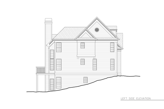 Exterior - Other Elevation for Colonial House Plan #119-260 - 5 bed, 4 bath
