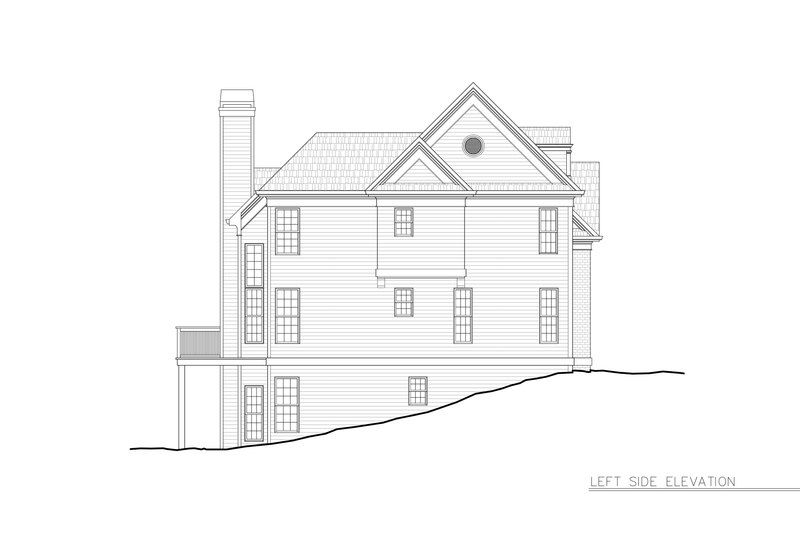 Home Plan - Exterior - Other Elevation for Colonial House Plan #119-260 - 5 bed, 4 bath