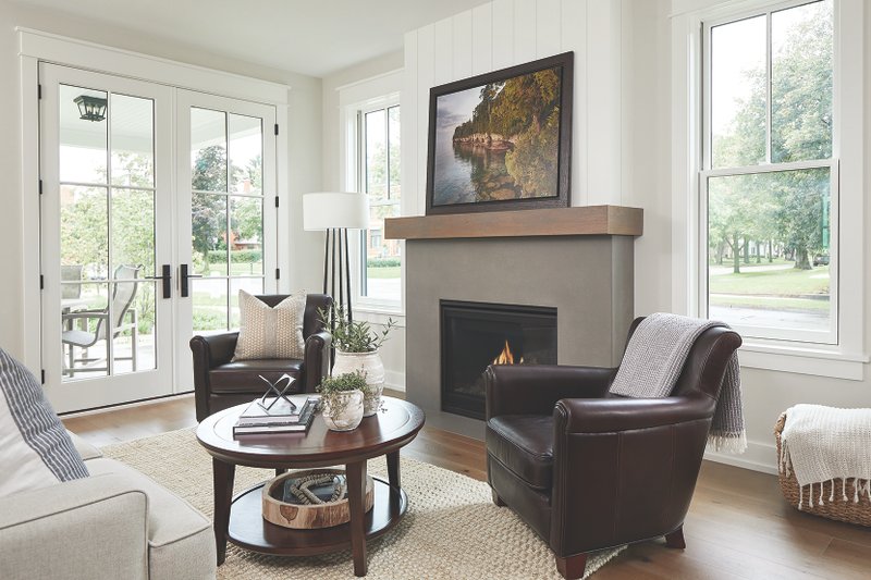 Architectural House Design - Interior - Family Room for Farmhouse House Plan #928-323 - 3 bed, 2.5 bath
