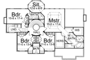 European Style House Plan - 4 Beds 3.5 Baths 2990 Sq/Ft Plan #119-103 