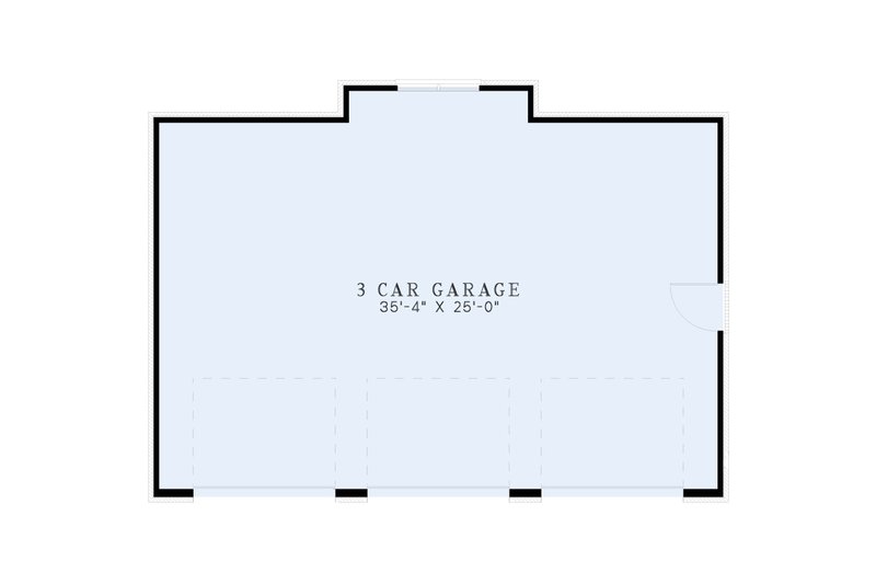 Architectural House Design - Floor Plan - Main Floor for Traditional House Plan #17-3475, 0 bath