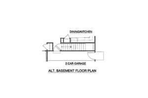 Floor Plan - Other Floor for Ranch House Plan #116-177 - 2 bed, 2 bath