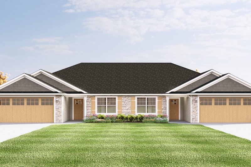 Dream House Plan - Craftsman Exterior - Front Elevation Plan #1064-326