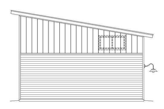 Exterior - Other Elevation 1 for Contemporary House Plan #932-32, 0 bath