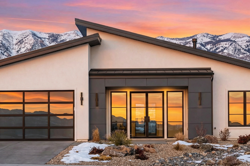 Home Plan - Exterior - Front Elevation 6 for Modern House Plan #1096-179 - 3 bed, 2 bath