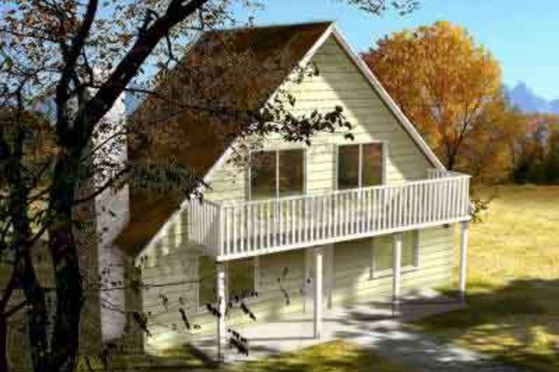 Country Style House Plan - 2 Beds 2 Baths 1441 Sq/Ft Plan #1-1254