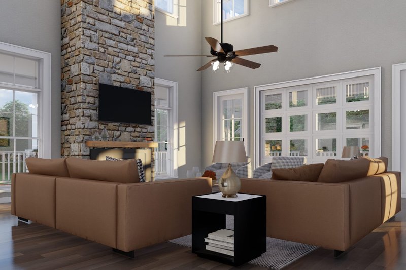 House Plan Design - Interior - Family Room 2 for Farmhouse House Plan #923-373 - 3 bed, 3.5 bath