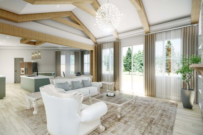 Home Plan - Interior - Family Room for Ranch House Plan #54-428 - 3 bed, 2.5 bath