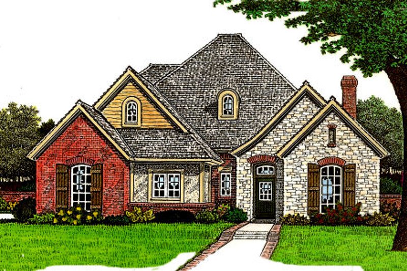 Home Plan - European Exterior - Front Elevation Plan #310-675