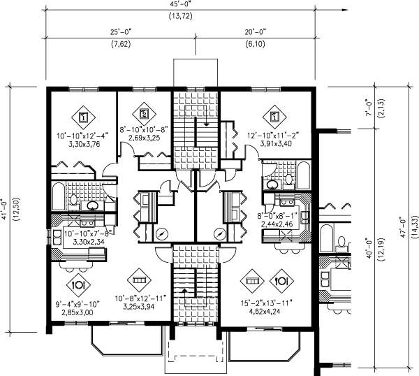 Contemporary Floor Plan - Other Floor Plan #25-354