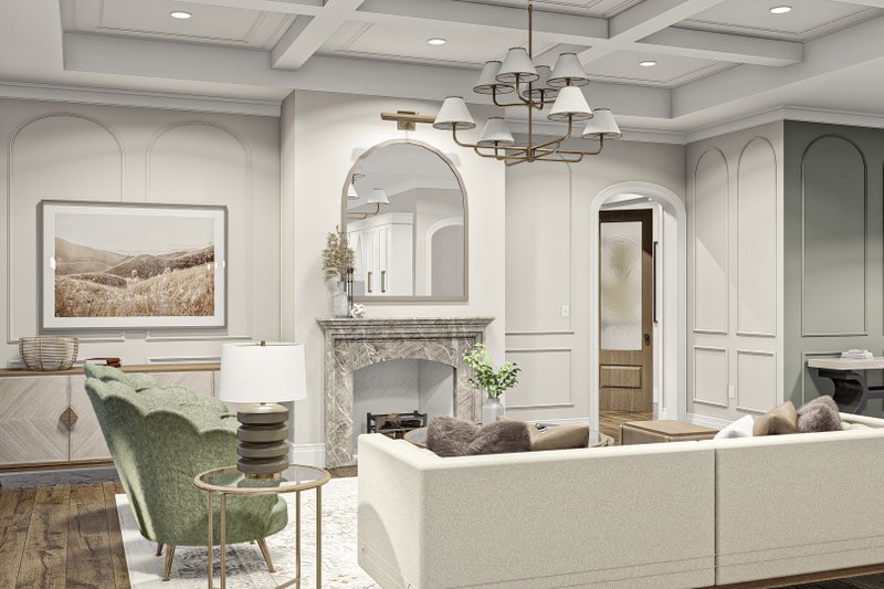 House Plan Design - Interior - Family Room for Modern House Plan #455-518 - 3 bed, 2.5 bath