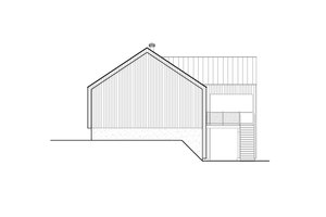 Exterior - Front Elevation 4 for Cabin House Plan #25-4965 - 2 bed, 1 bath