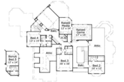 European Style House Plan - 4 Beds 4.5 Baths 5446 Sq/Ft Plan #411-191 
