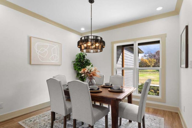House Plan Design - Interior - Dining Room for Farmhouse House Plan #123-122 - 3 bed, 2 bath