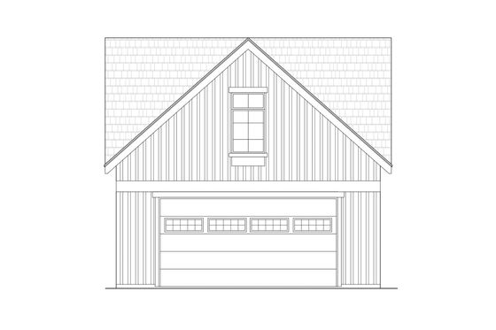 Exterior - Front Elevation 4 for Farmhouse House Plan #1108-3 - 1 bed, 1 bath