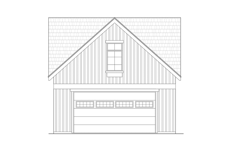 Dream House Plan - Exterior - Front Elevation 3 for Farmhouse House Plan #1108-3 - 1 bed, 1 bath