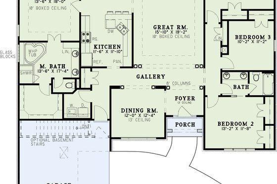 Exterior - Front Elevation 4 for Traditional House Plan #17-612 - 4 bed, 2 bath