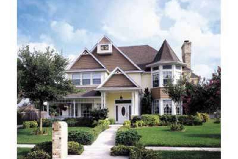 Dream House Plan - Victorian Exterior - Front Elevation Plan #410-407