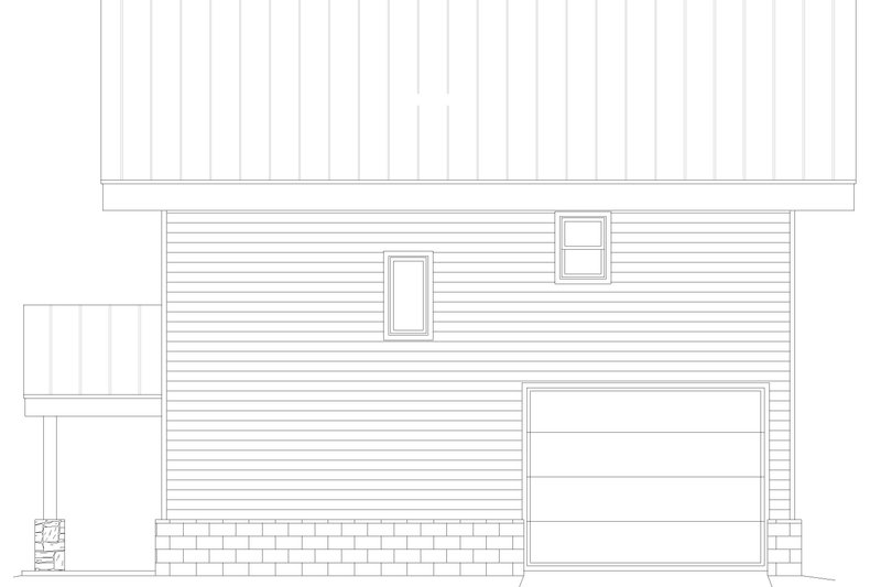 House Design - Exterior - Rear Elevation for Contemporary House Plan #932-1236 - 2 bed, 2 bath