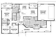 Ranch Style House Plan - 3 Beds 2 Baths 1463 Sq/Ft Plan #18-198 