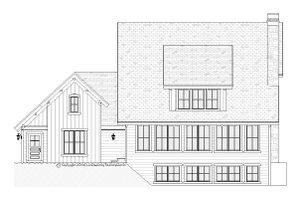 Exterior - Rear Elevation for Craftsman House Plan #901-4 - 4 bed, 3.5 bath