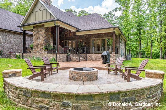 Exterior - Outdoor Living for European House Plan #929-1056 - 4 bed, 3 bath